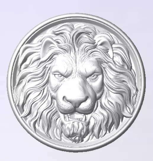 King lion pendent kingl 3D print model