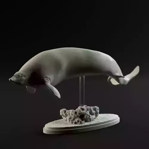Perucetus colossus 1-100 scale pre-supported 3D print model