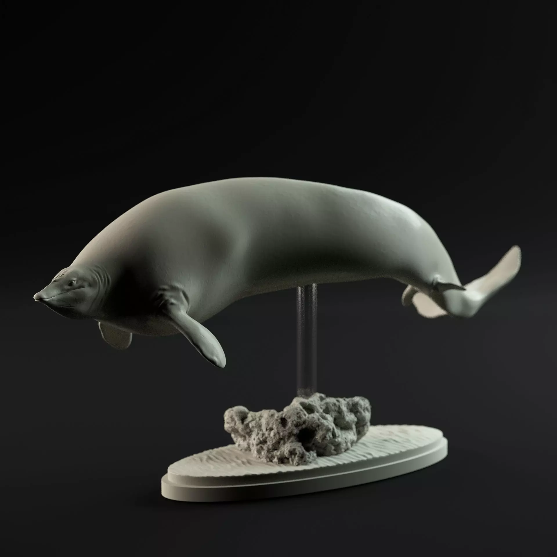 Perucetus colossus 1-100 scale pre-supported 3D print model_0