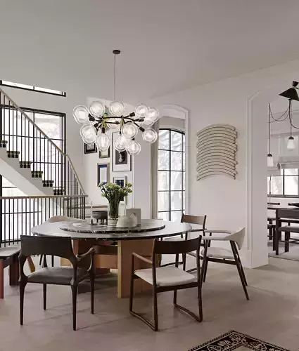 villa 3D model for Corona render 3D model