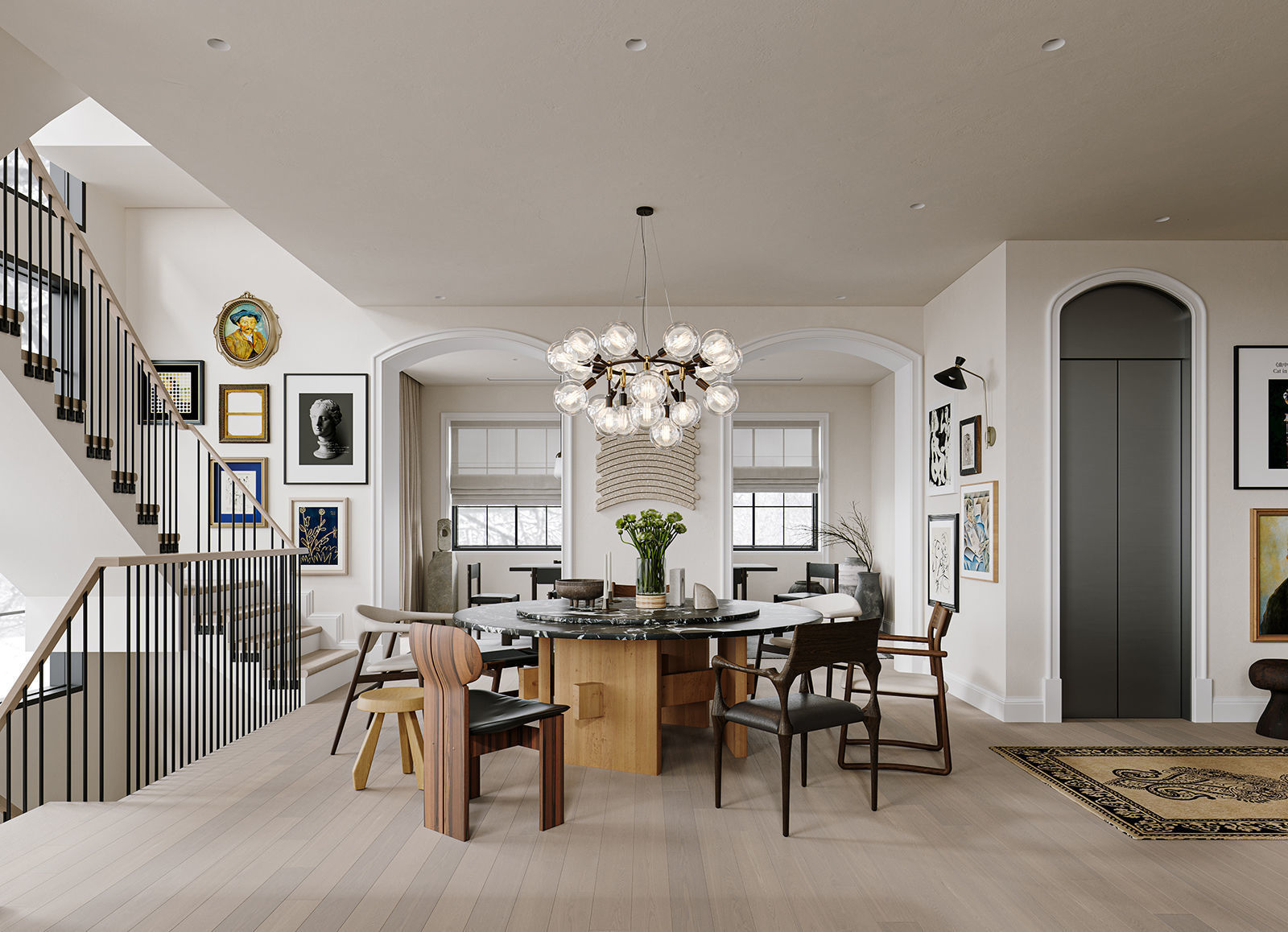 villa 3D model for Corona render 3D model 3D model_4