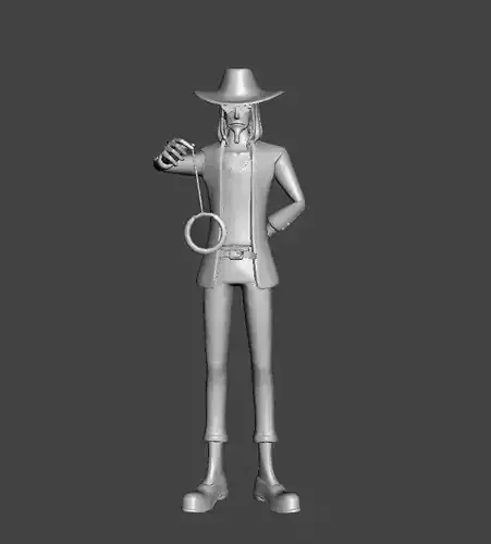 Jango the Turncoat - Black Cat Pirates 3D Model 3D print model