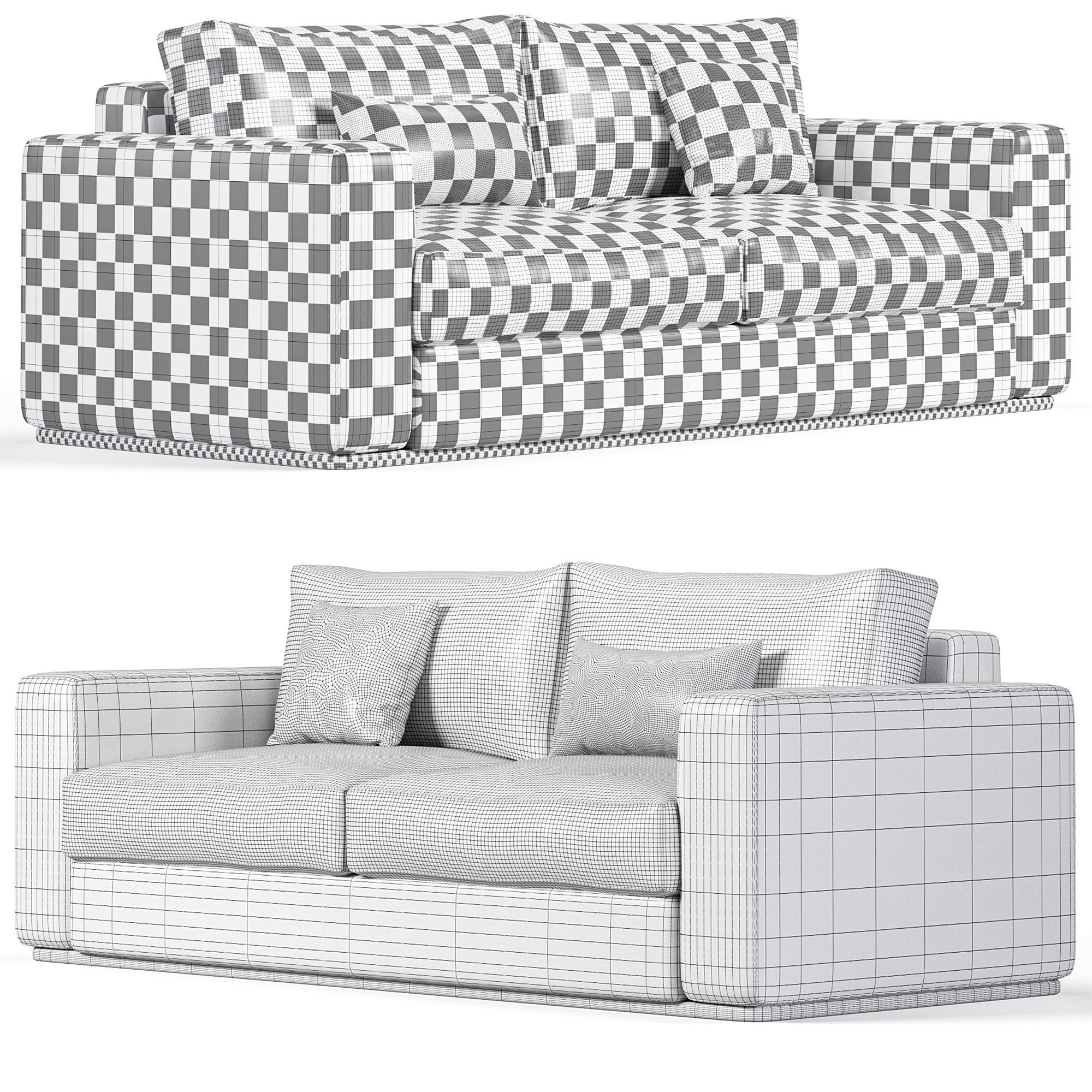 Sofa laura sofa standard 3D model_4