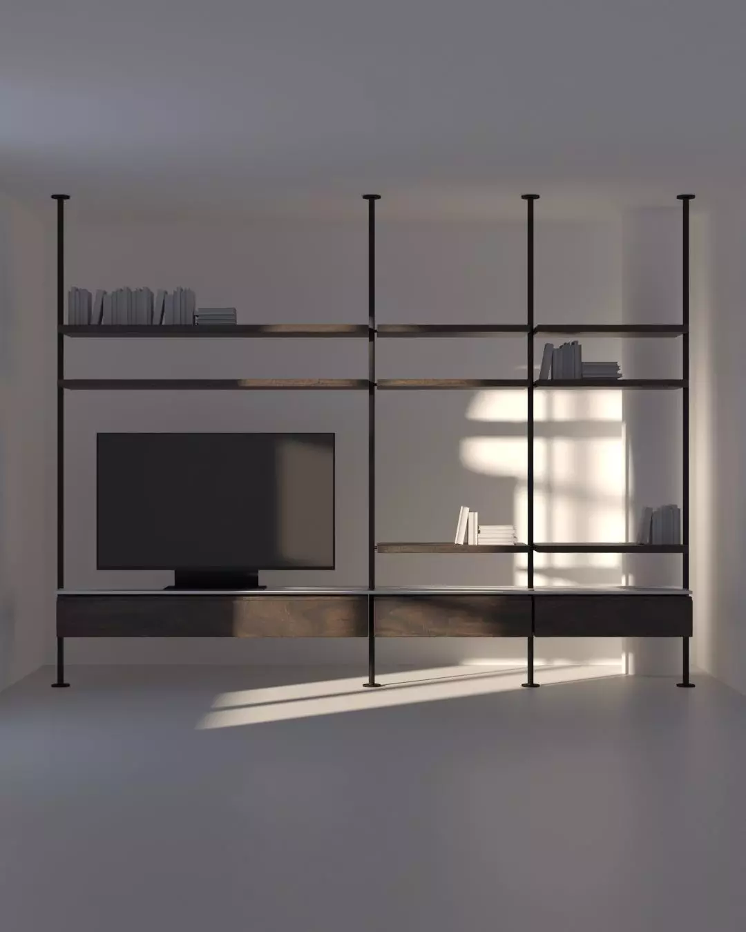 Bookshelf 3D Model 3D model_0