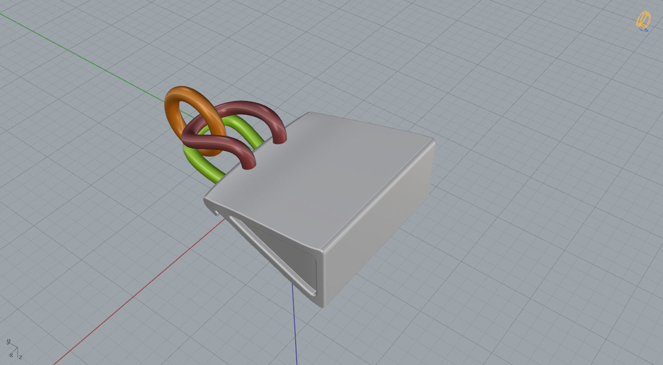 Hermes Bag Pendant  3D print model_15