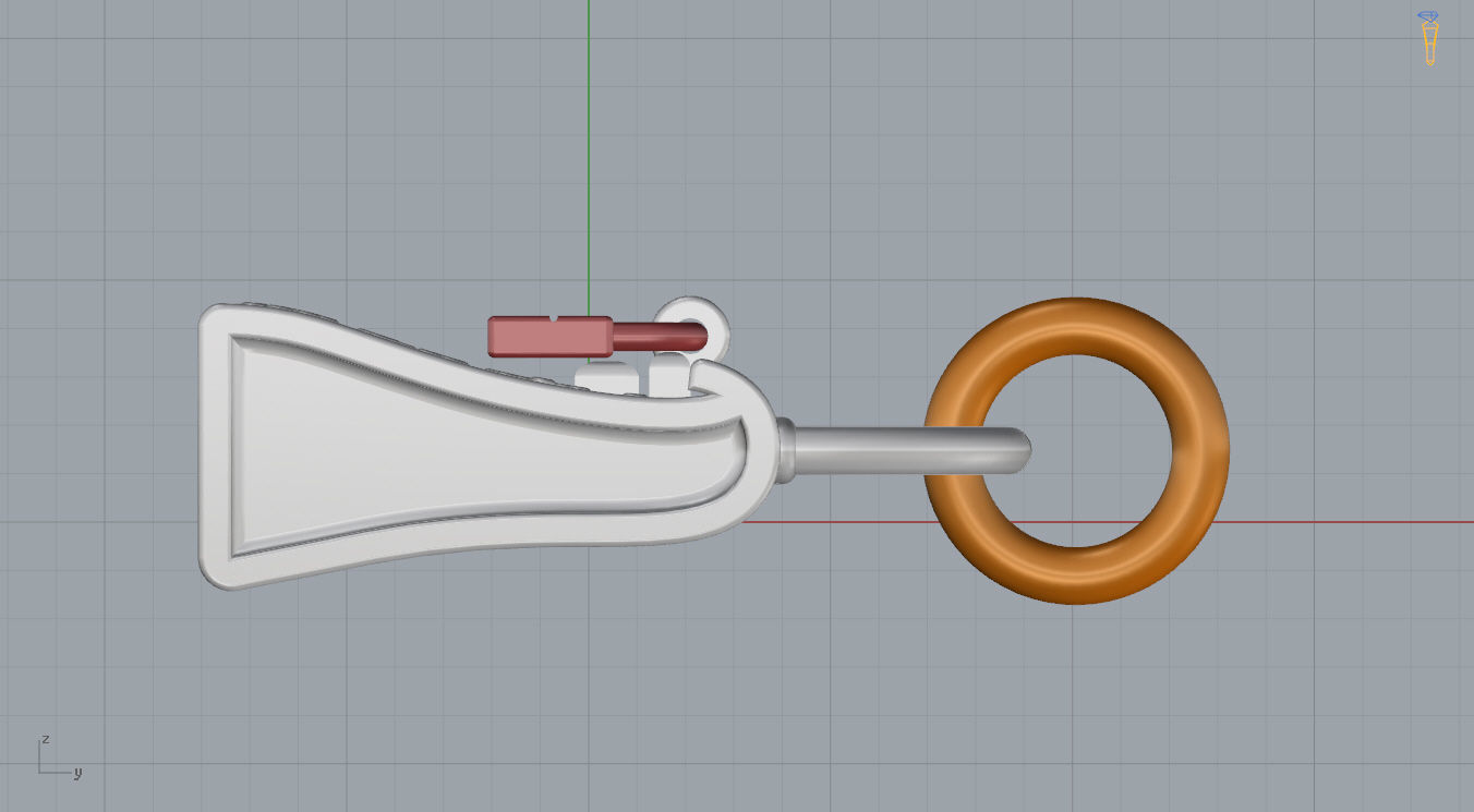 Hermes Bag Pendant  3D print model_11