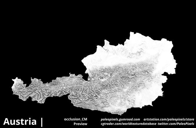 Austria  Occlusion Thickness Cavity Curvature High resolution Texture