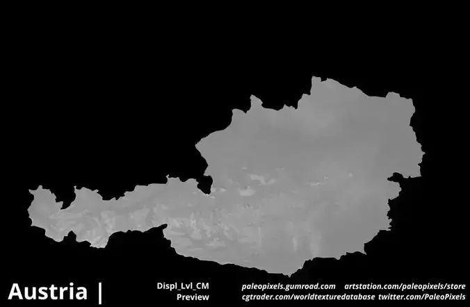 Austria  Displacement  High resolution Maps and masks