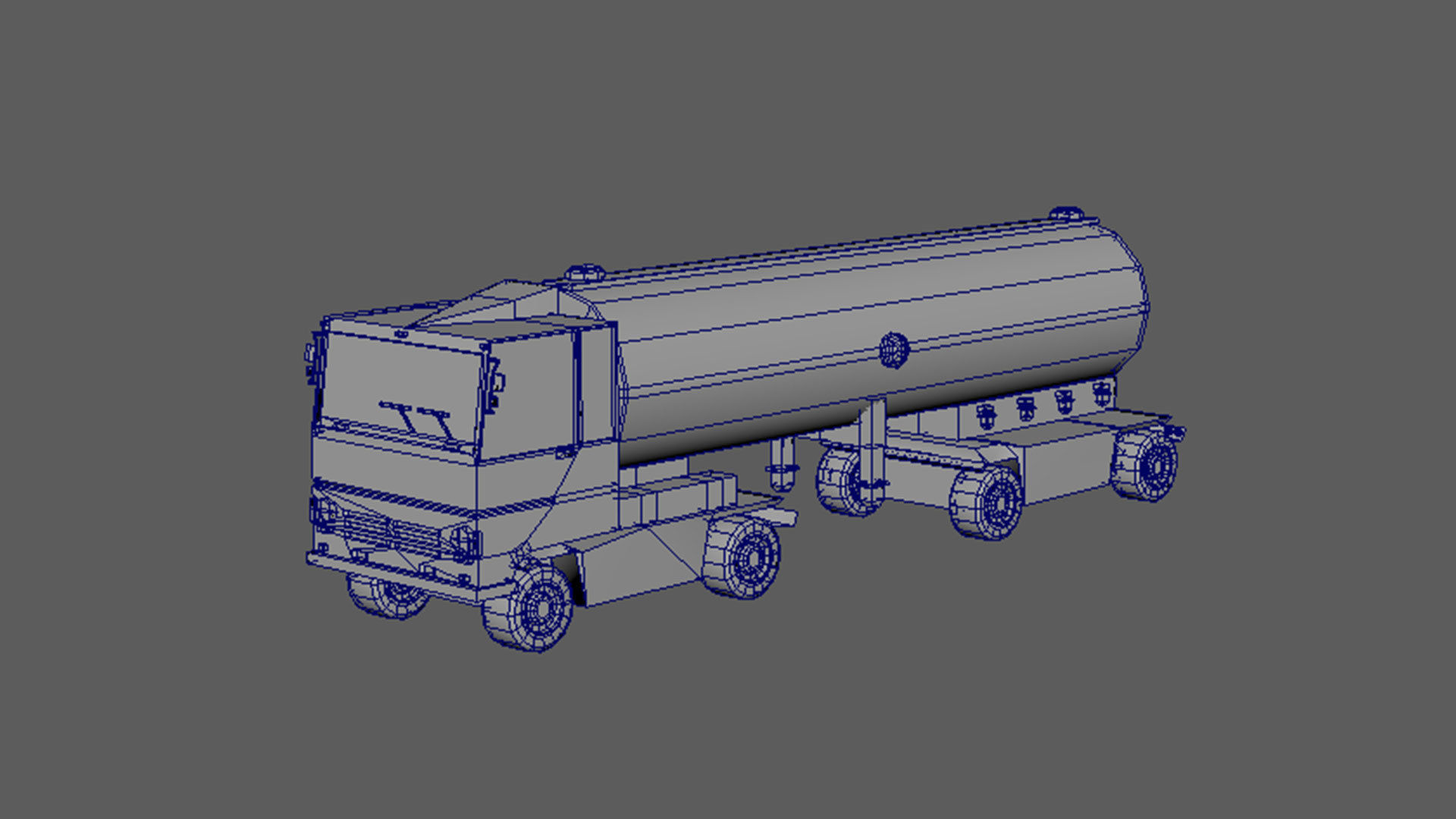 Cartoonish Tanker 3D model_9