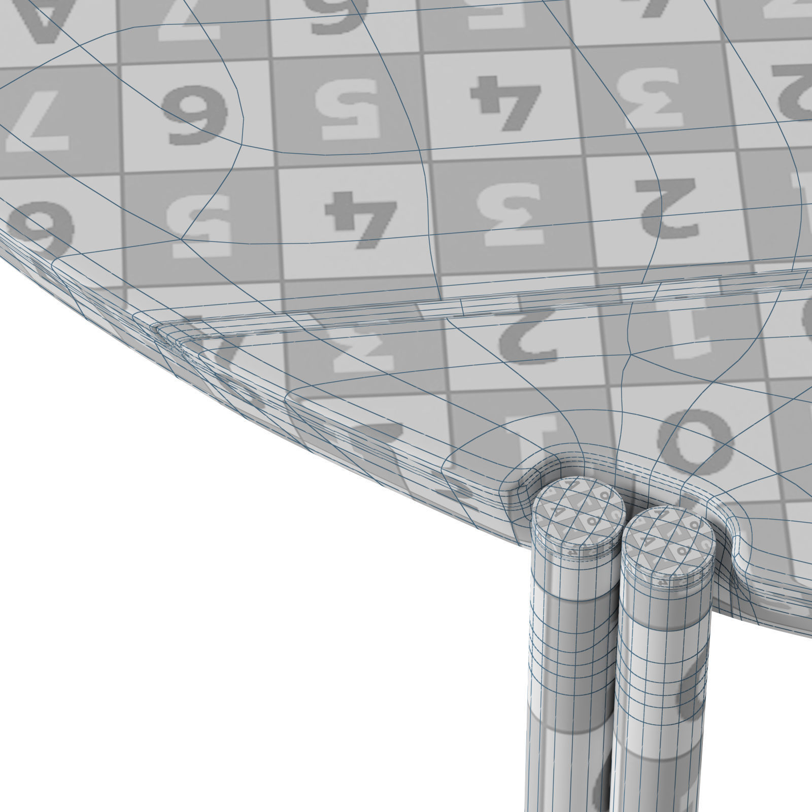 Coco Republic Milo nesting coffee table Low-poly 3D model_4