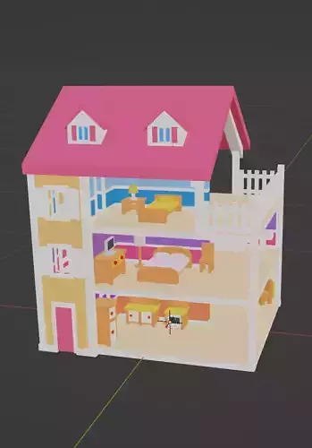 Low Poly Doll House