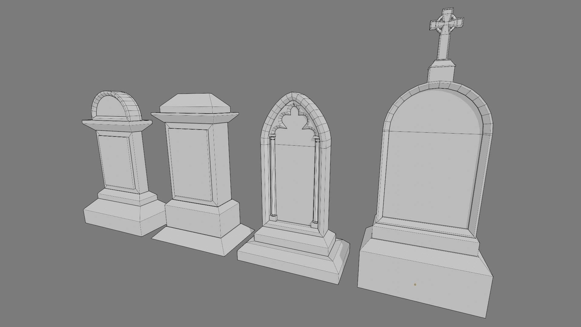 Cemetery tombstones collection _10