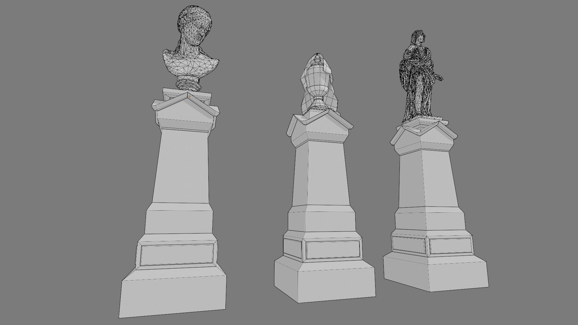 Cemetery tombstones collection _40