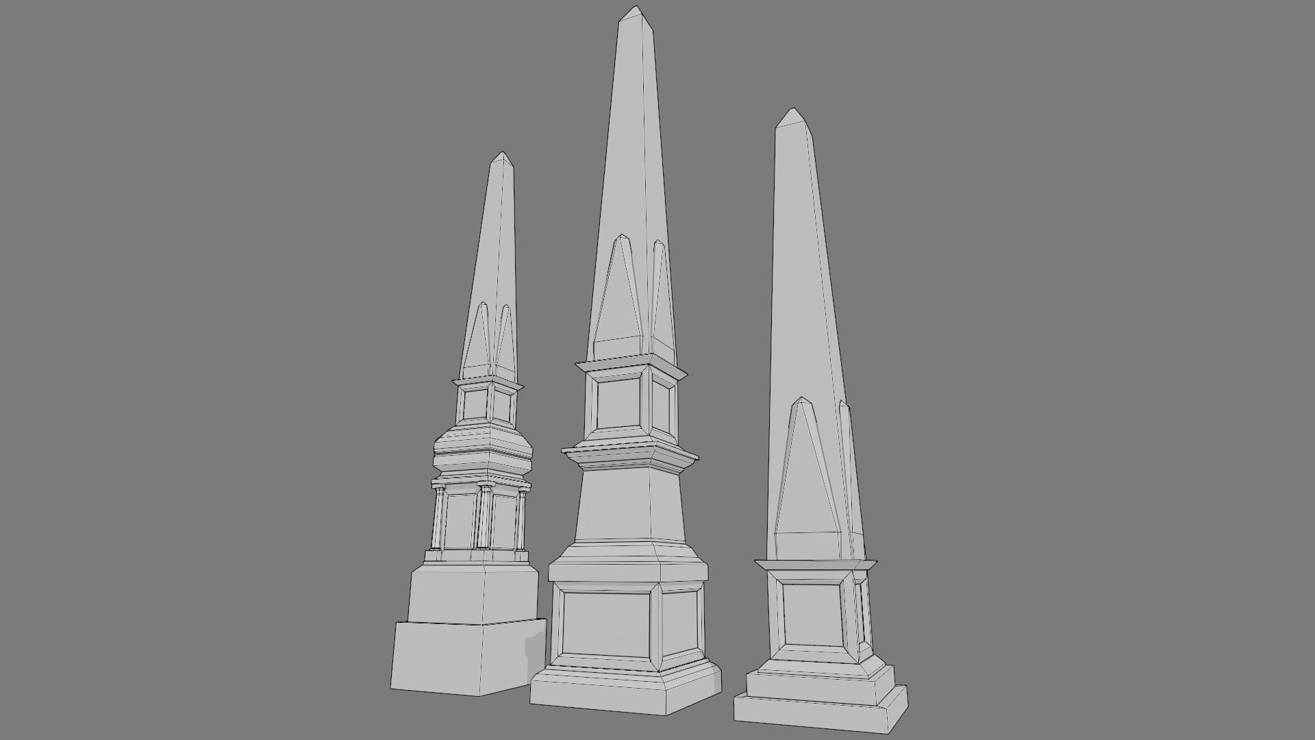 Cemetery tombstones collection _44