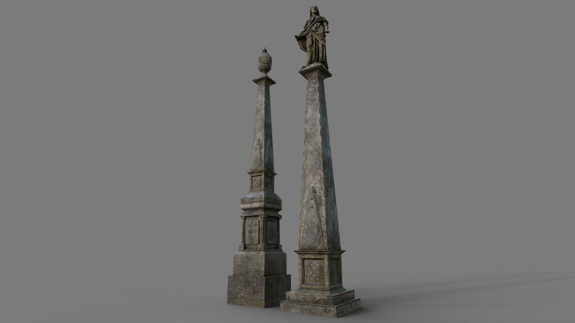 Cemetery tombstones collection _45