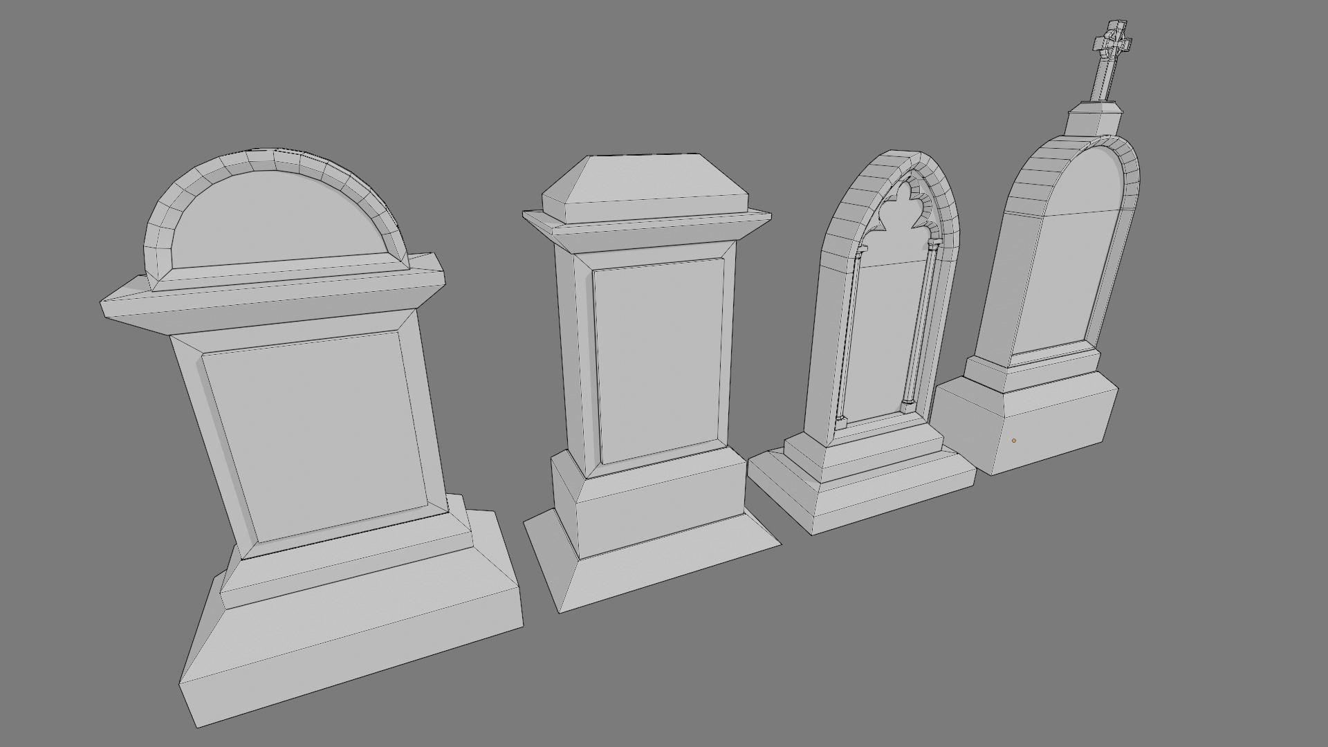Cemetery tombstones collection _8