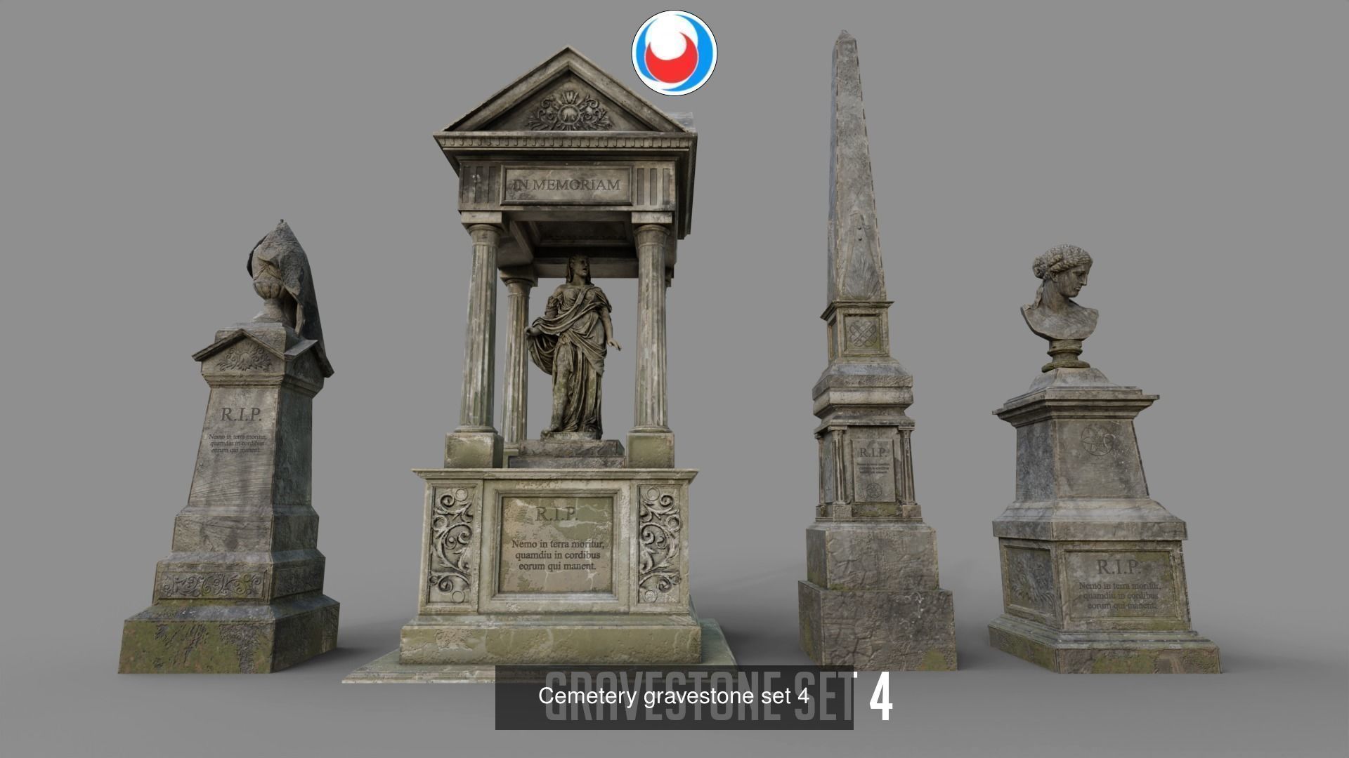 Cemetery tombstones collection _6