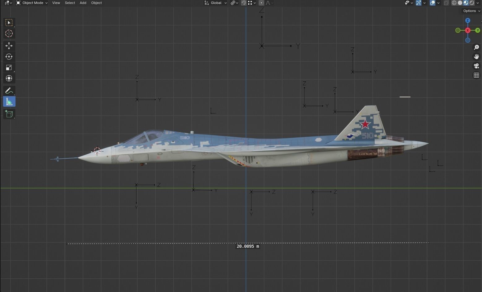 SU57 Felon-TopGun with Cockpit-Fully Rigged Low-poly 3D model_34