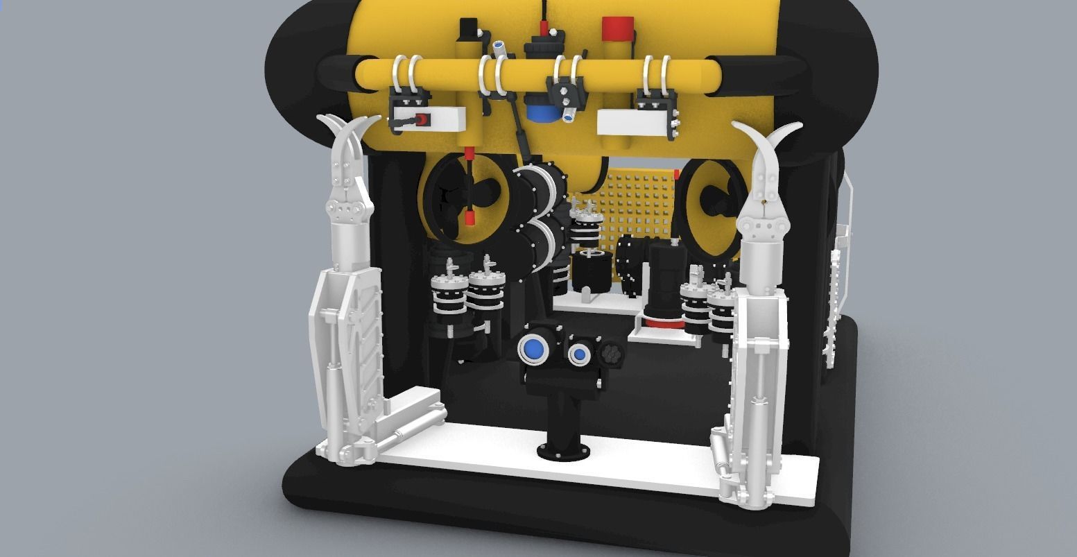 Merlin ROV WR200 Low-poly 3D model_5