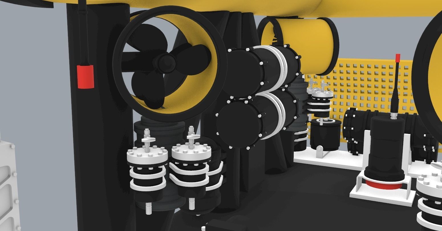 Merlin ROV WR200 Low-poly 3D model_12