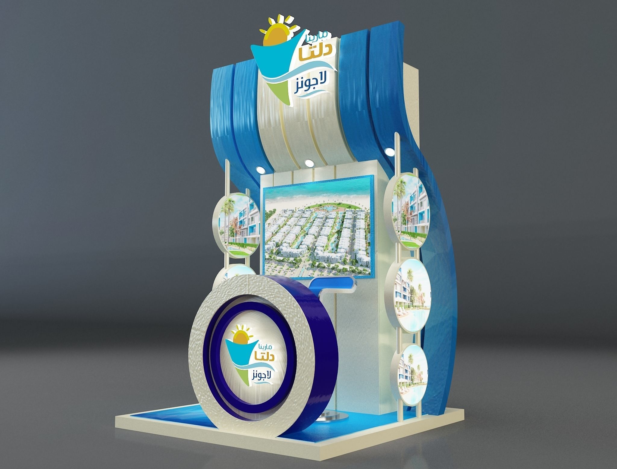 Booth Exhibition Stand a347c 3D model_3