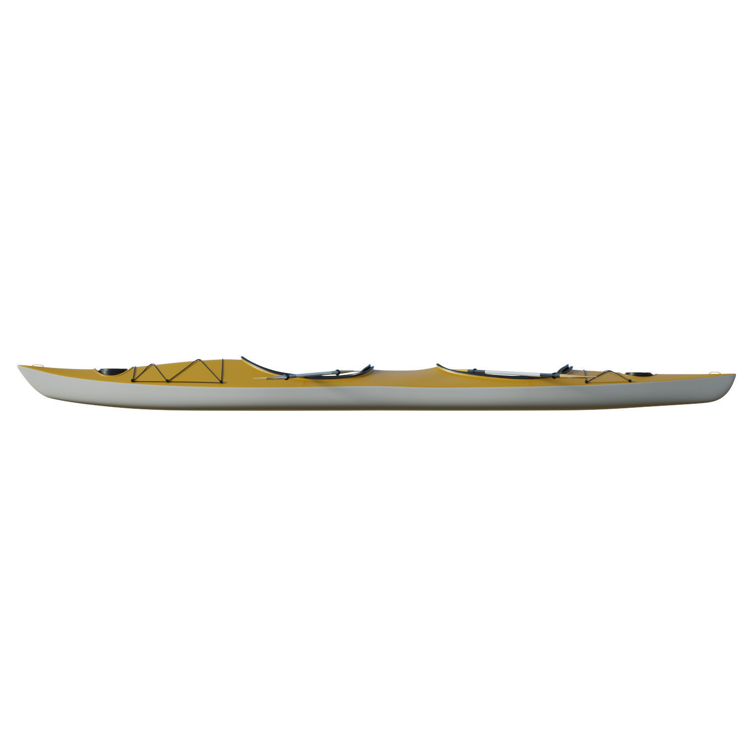 Kayak 02 Low-poly 3D model_2