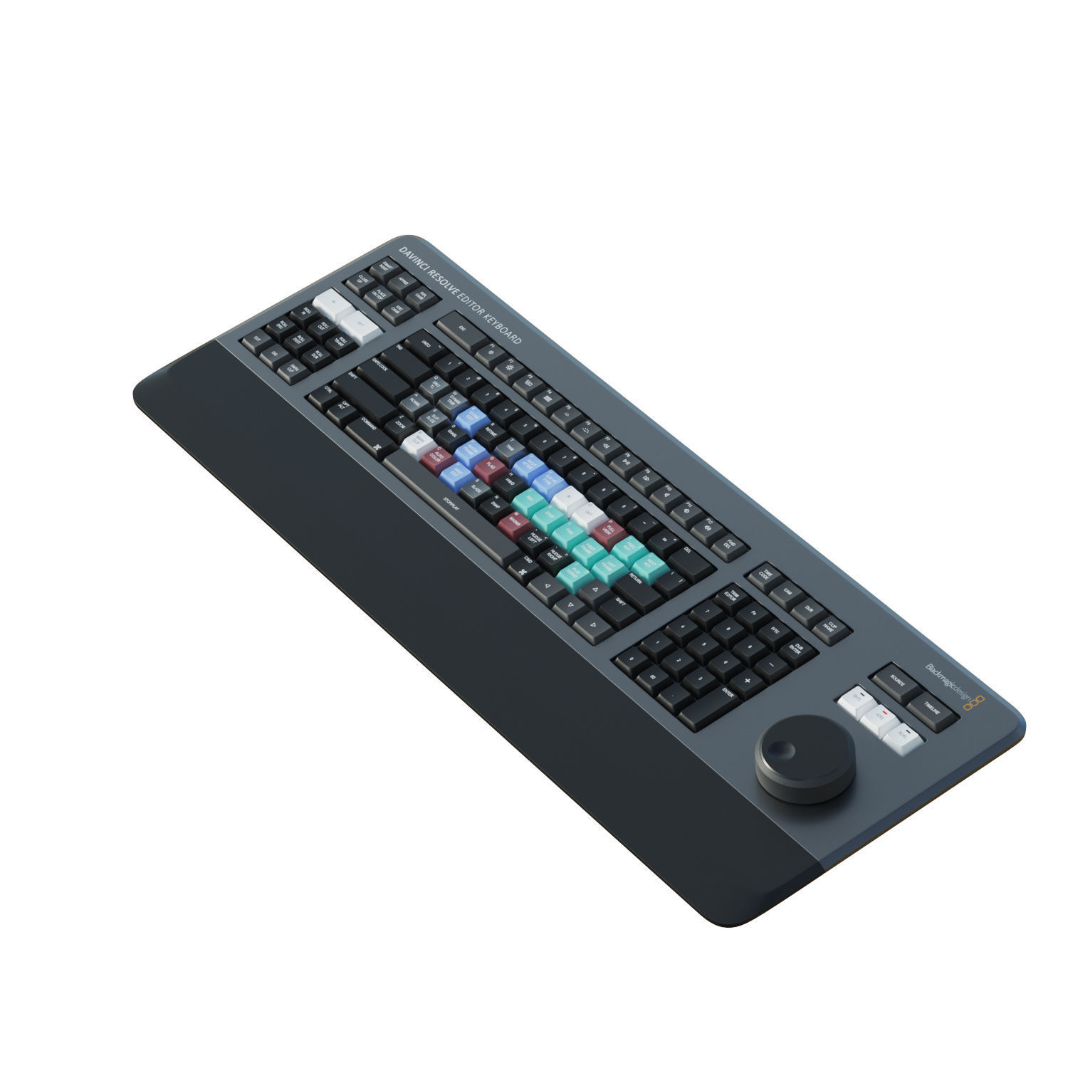 Blackmagic Design DaVinci Keyboard 3D model_11