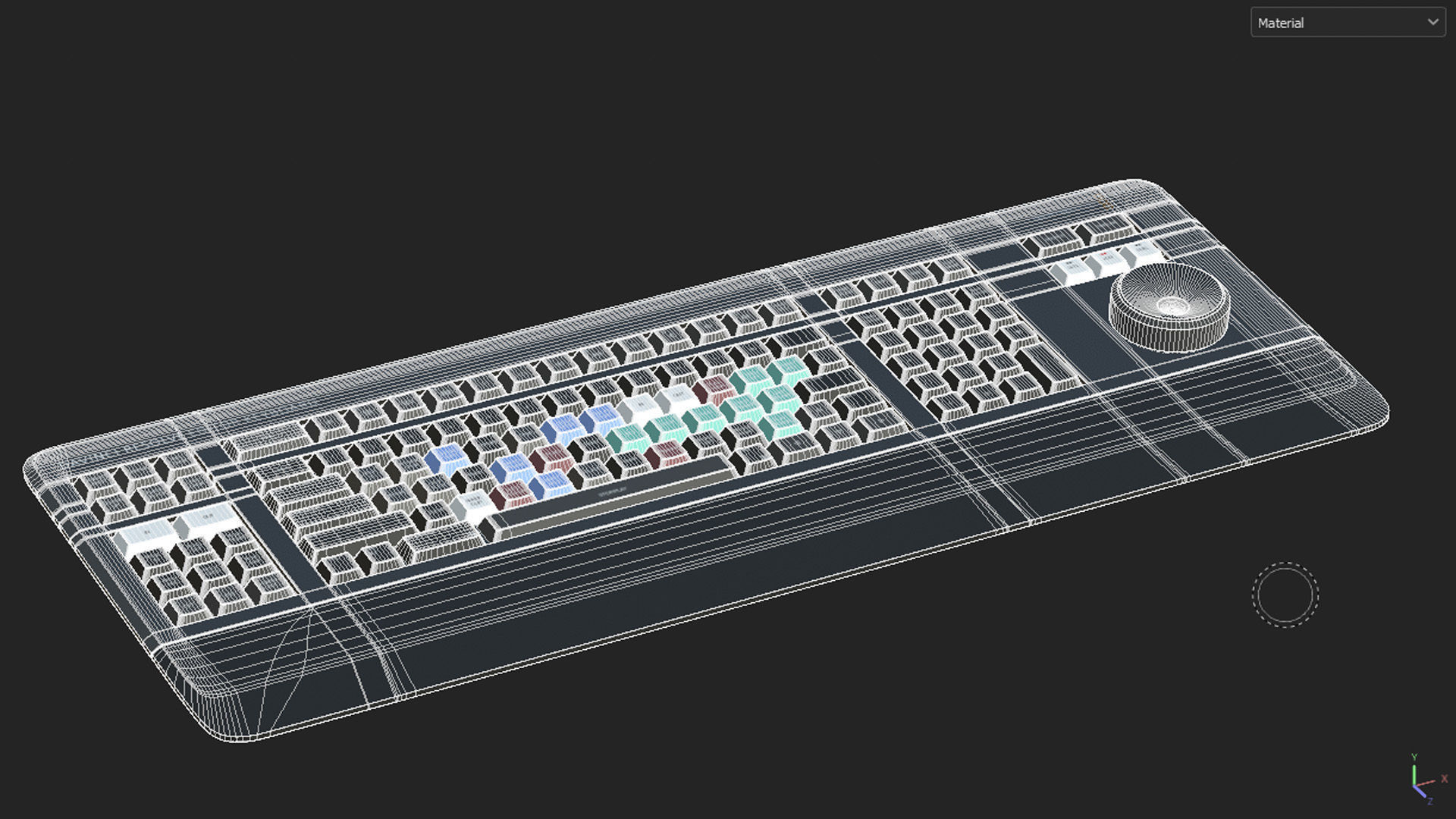 Blackmagic Design DaVinci Keyboard 3D model_20