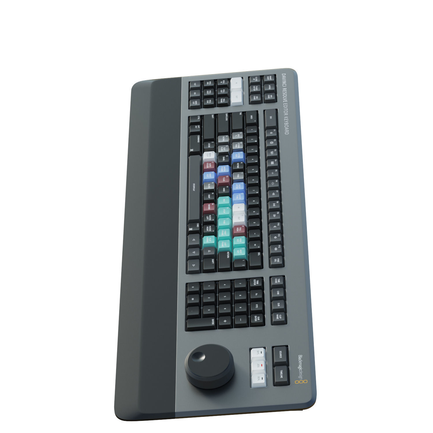 Blackmagic Design DaVinci Keyboard 3D model_10
