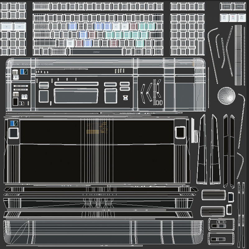 Blackmagic Design DaVinci Keyboard 3D model_21