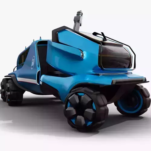 Futuristic Mars Rover Concept 3D model