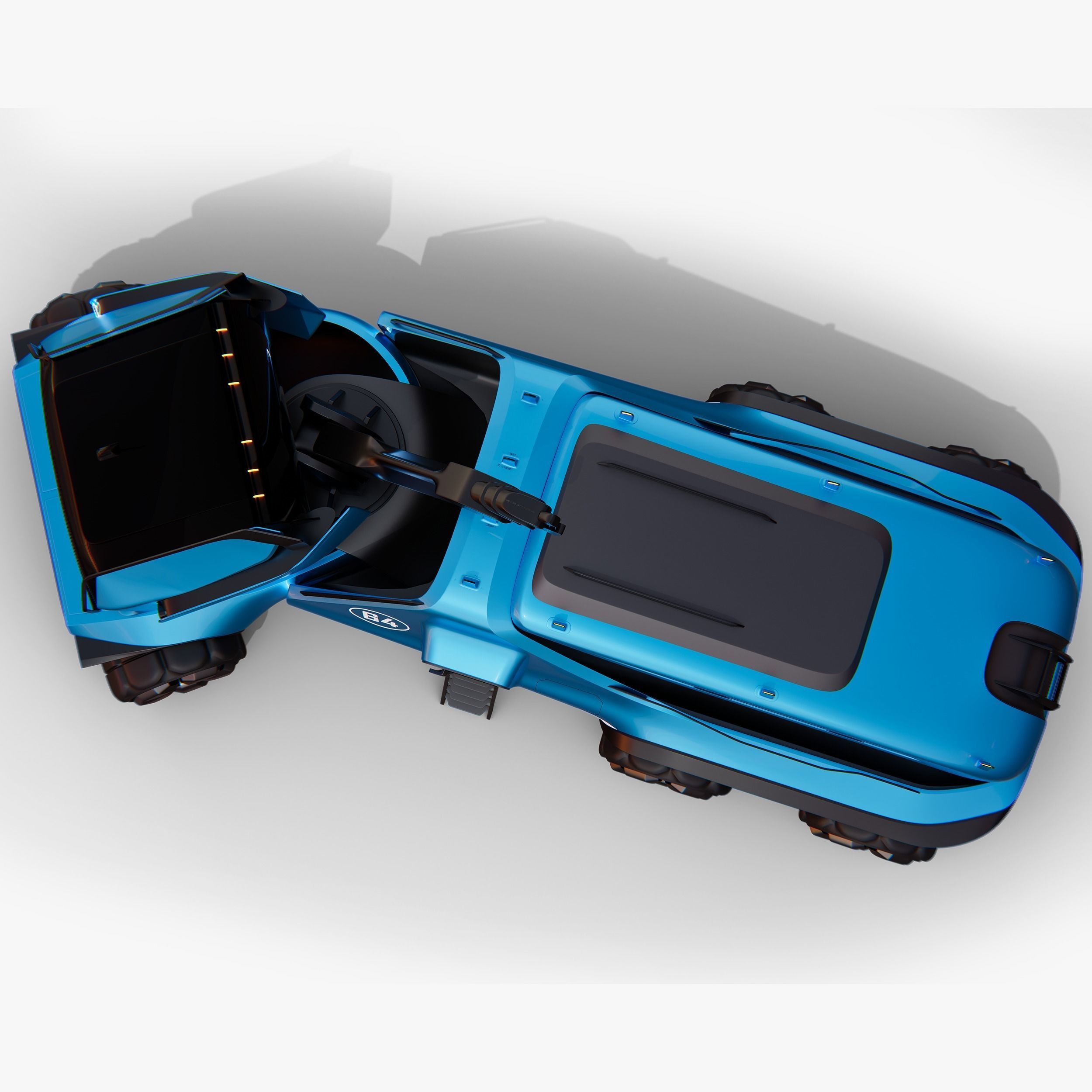 Futuristic Mars Rover Concept 3D model_4