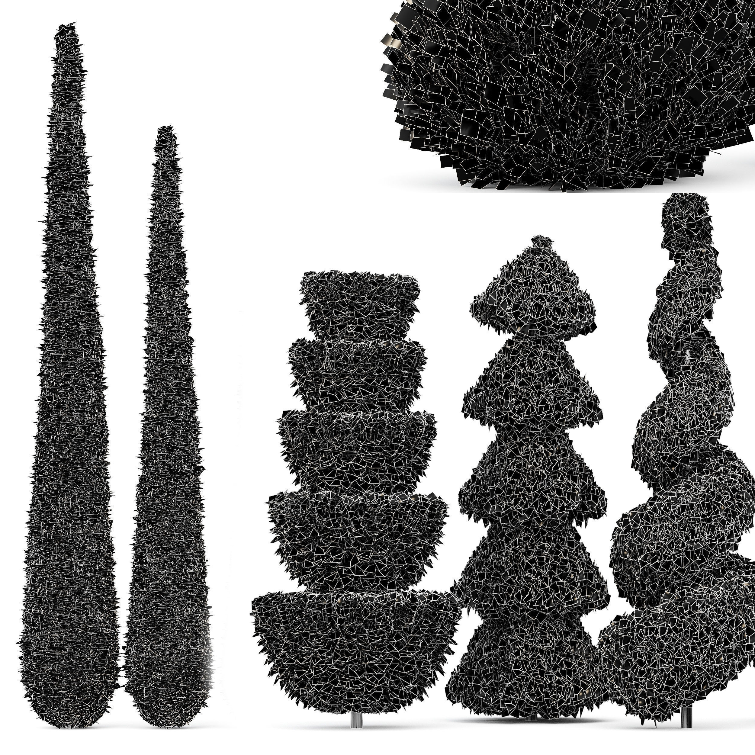 6 Different SETS of Tree  SET VOL77 3D Model Collection_29