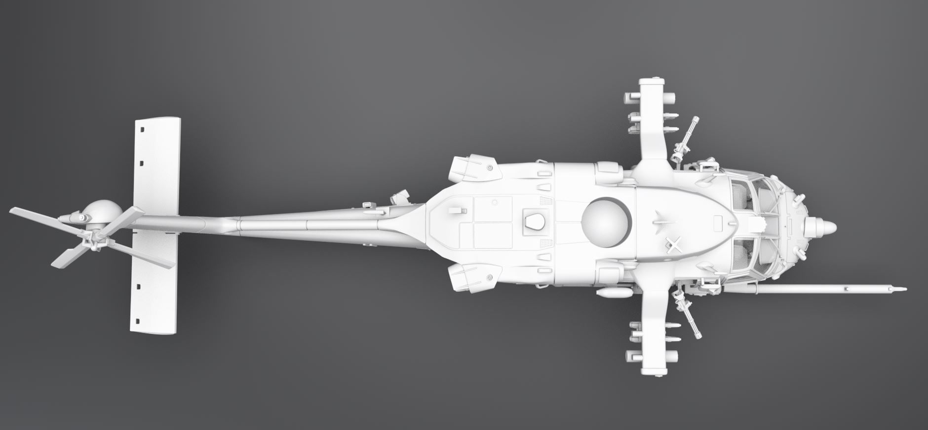 MH60 M Blackhawk Scale model  3D print model_3
