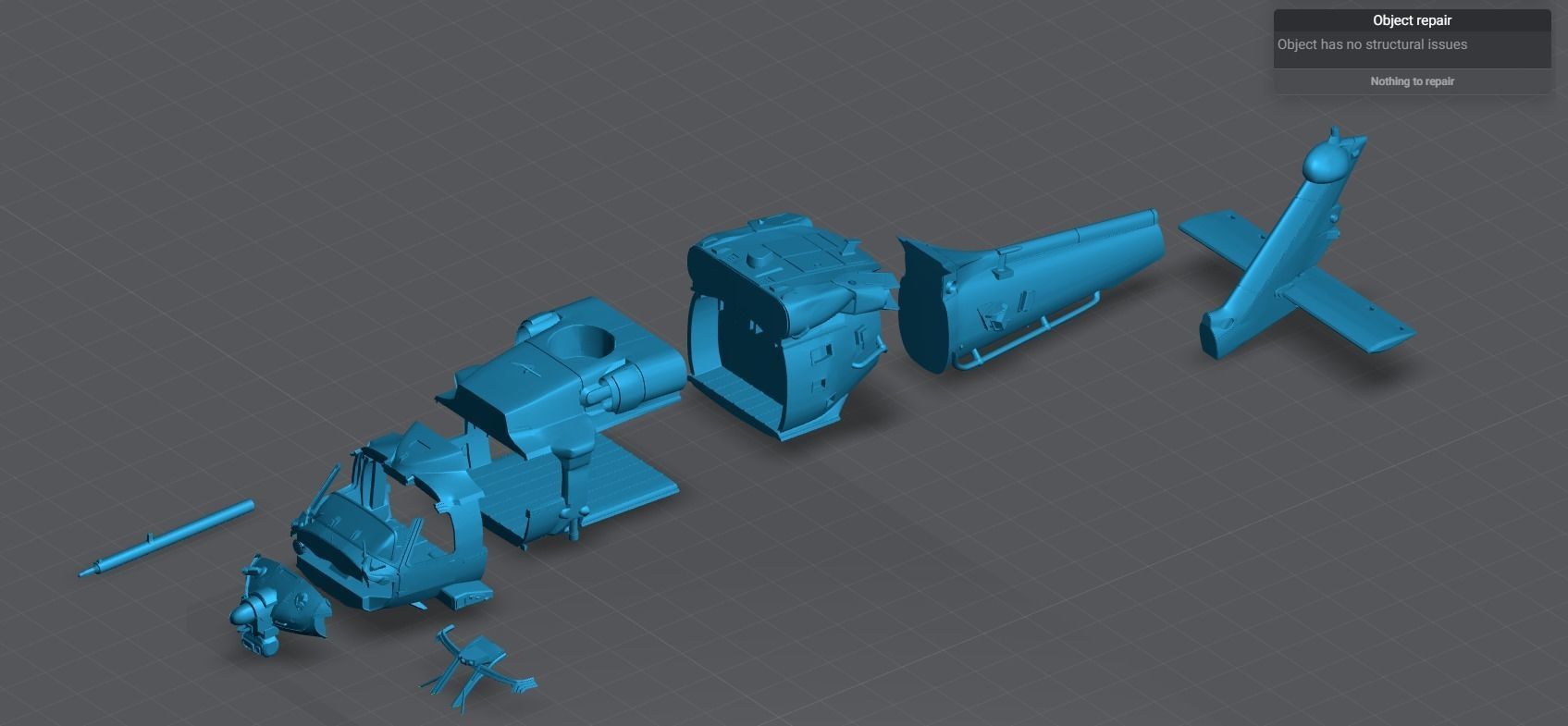 MH60 M Blackhawk Scale model  3D print model_7