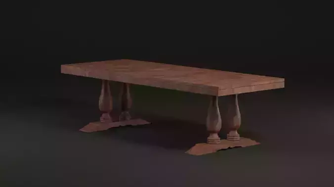 South Asian Dining Table 3D model