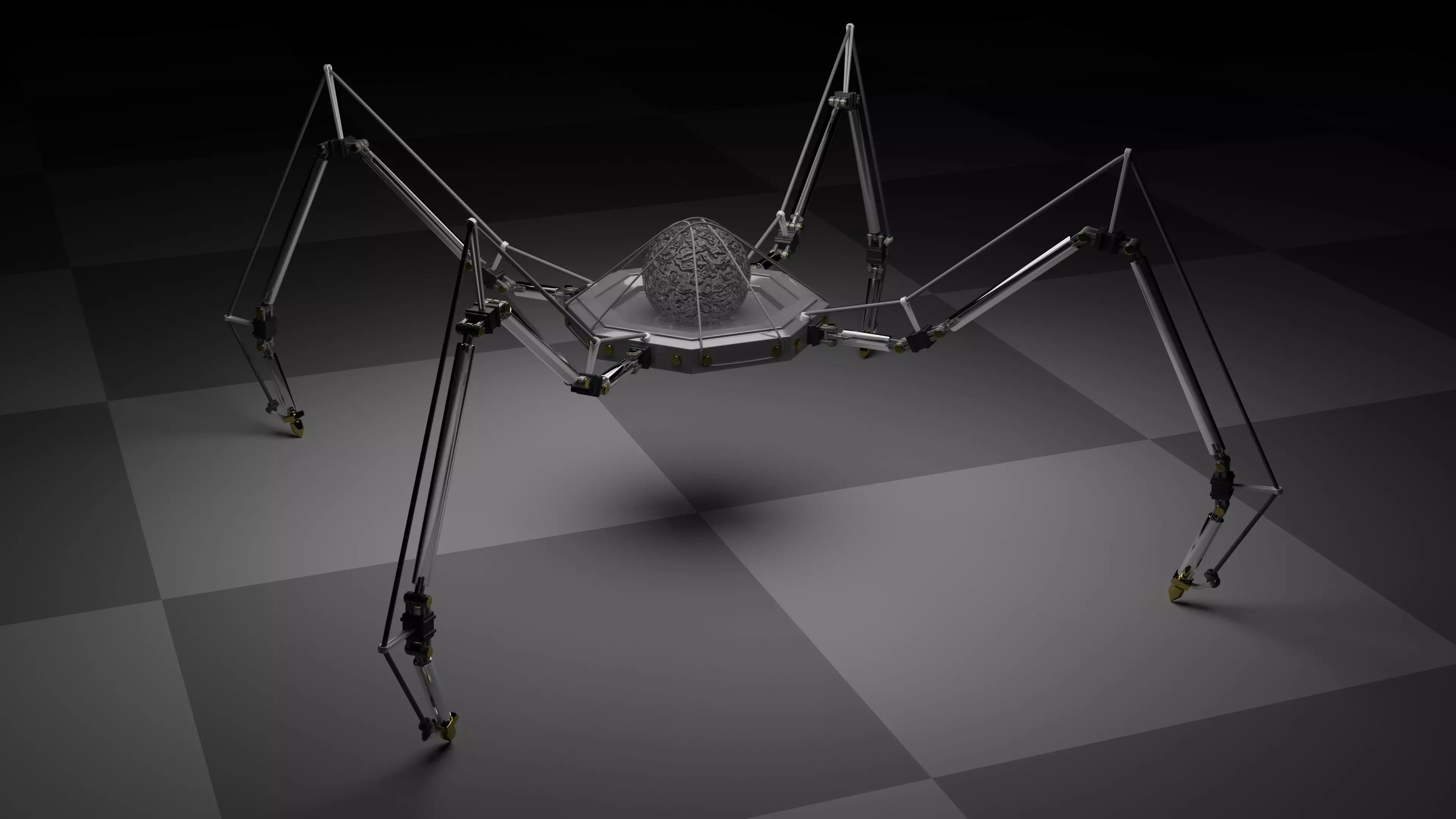 Mechanical Spider 3D model_0