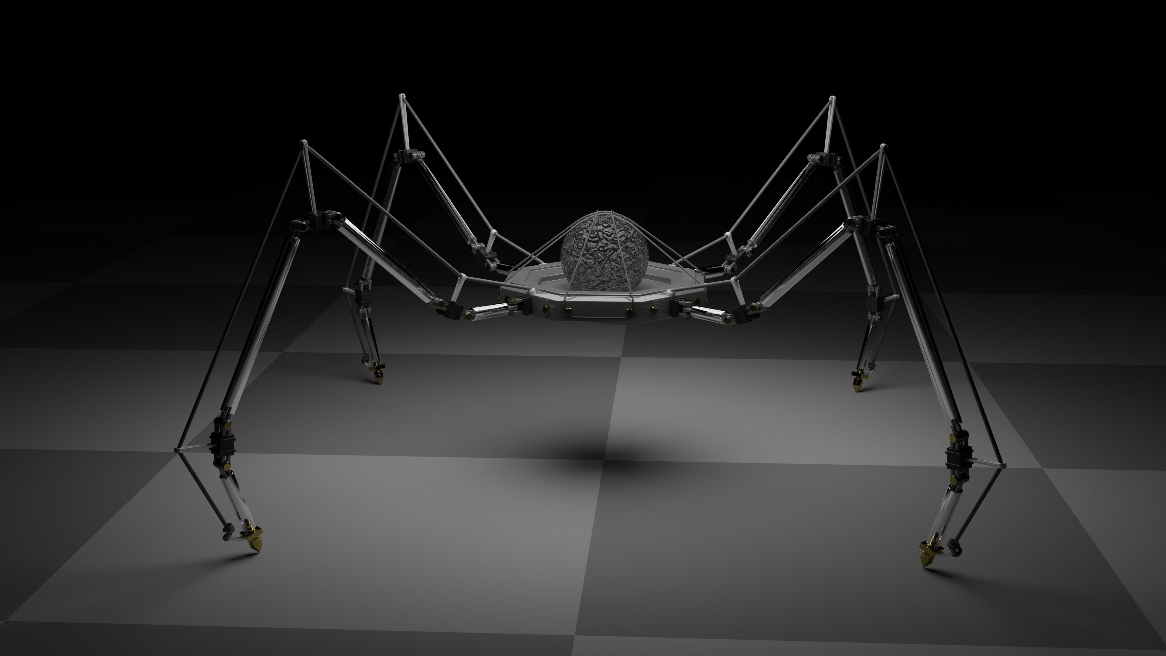 Mechanical Spider 3D model_2