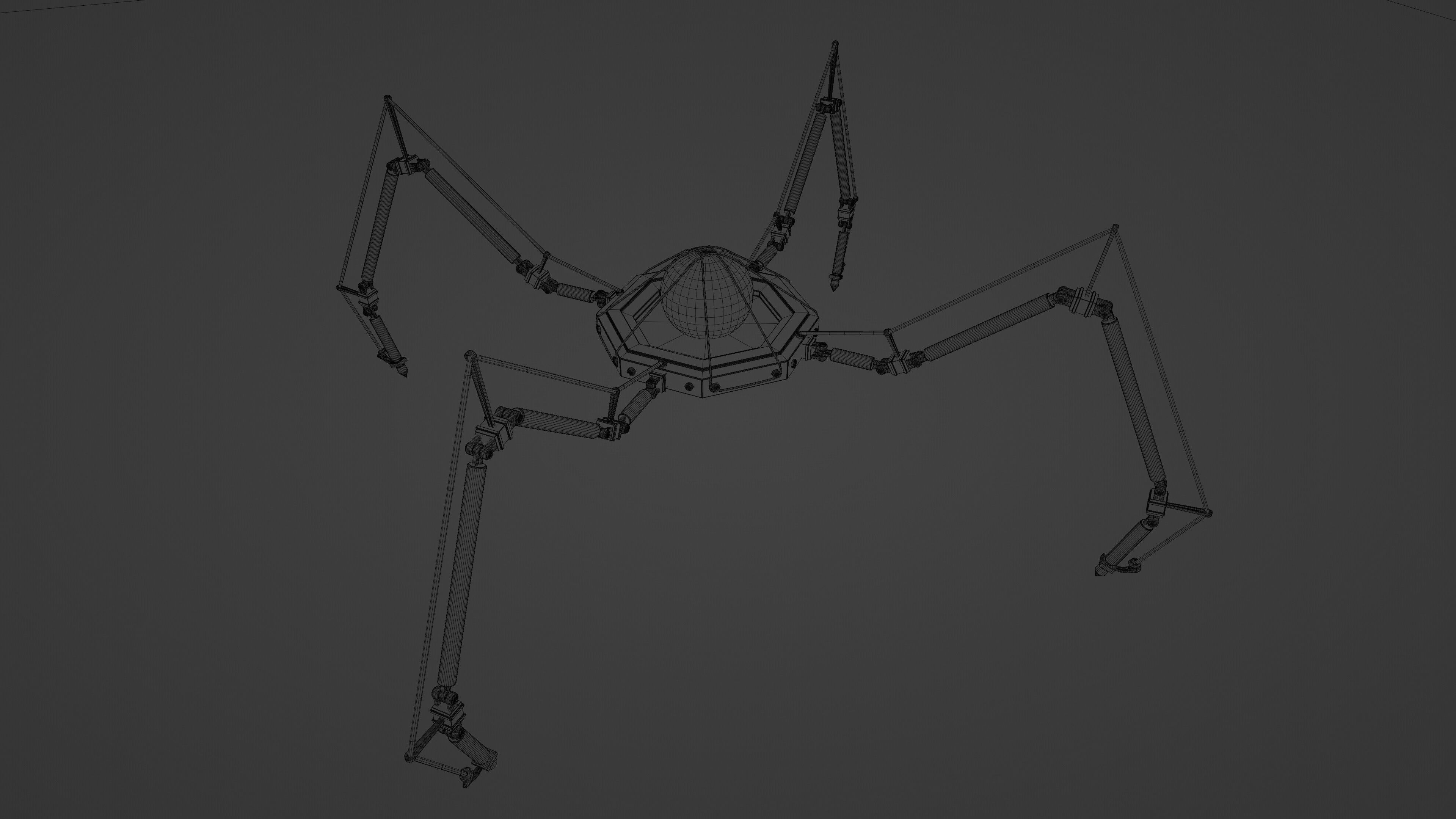 Mechanical Spider 3D model_5
