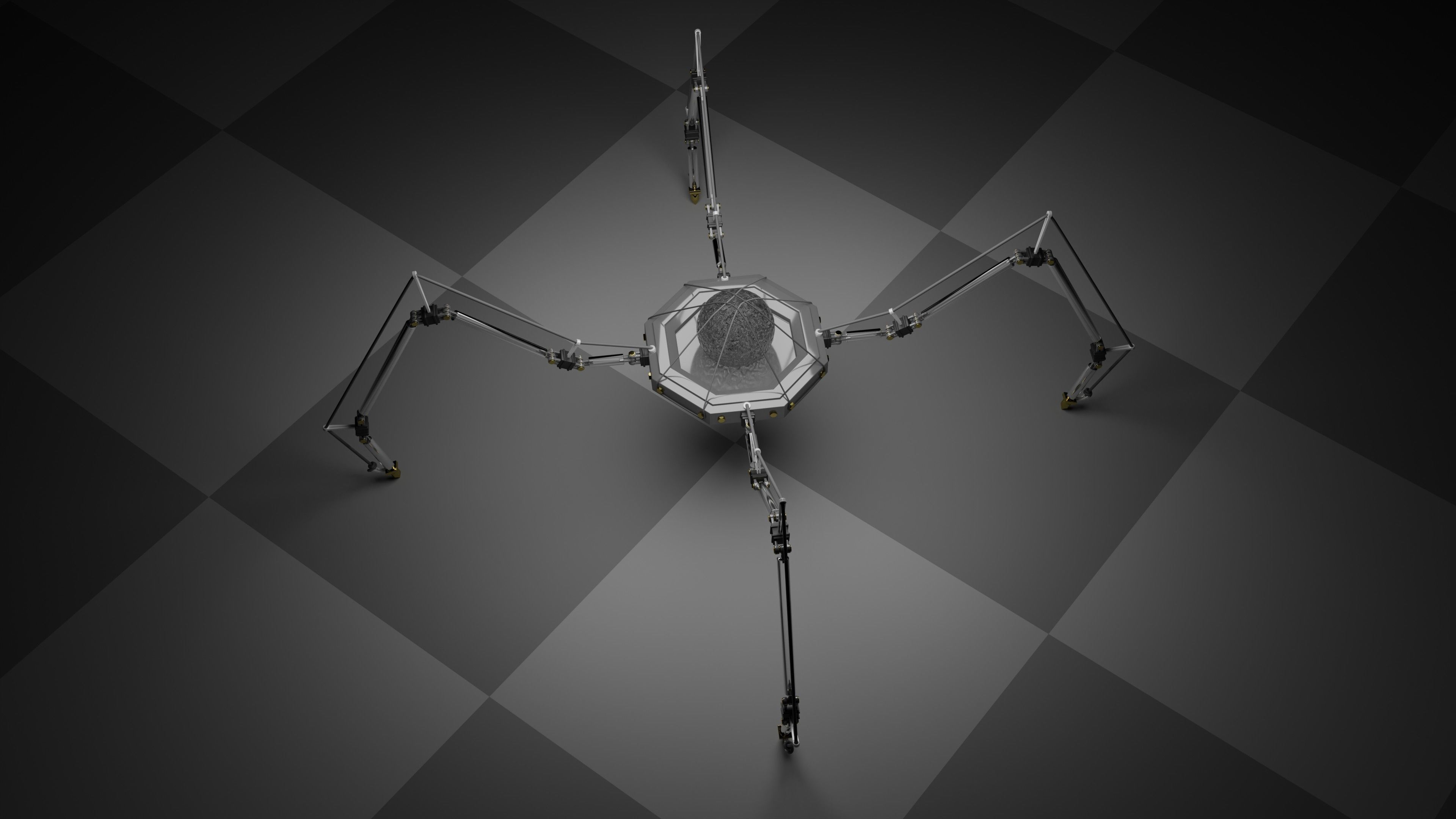 Mechanical Spider 3D model_3