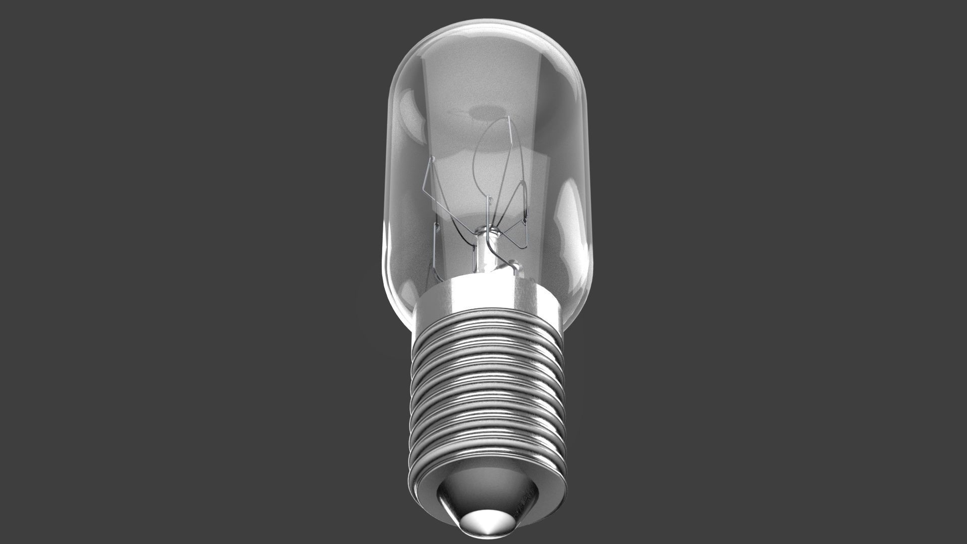 Small classic light bulb Free 3D model_8