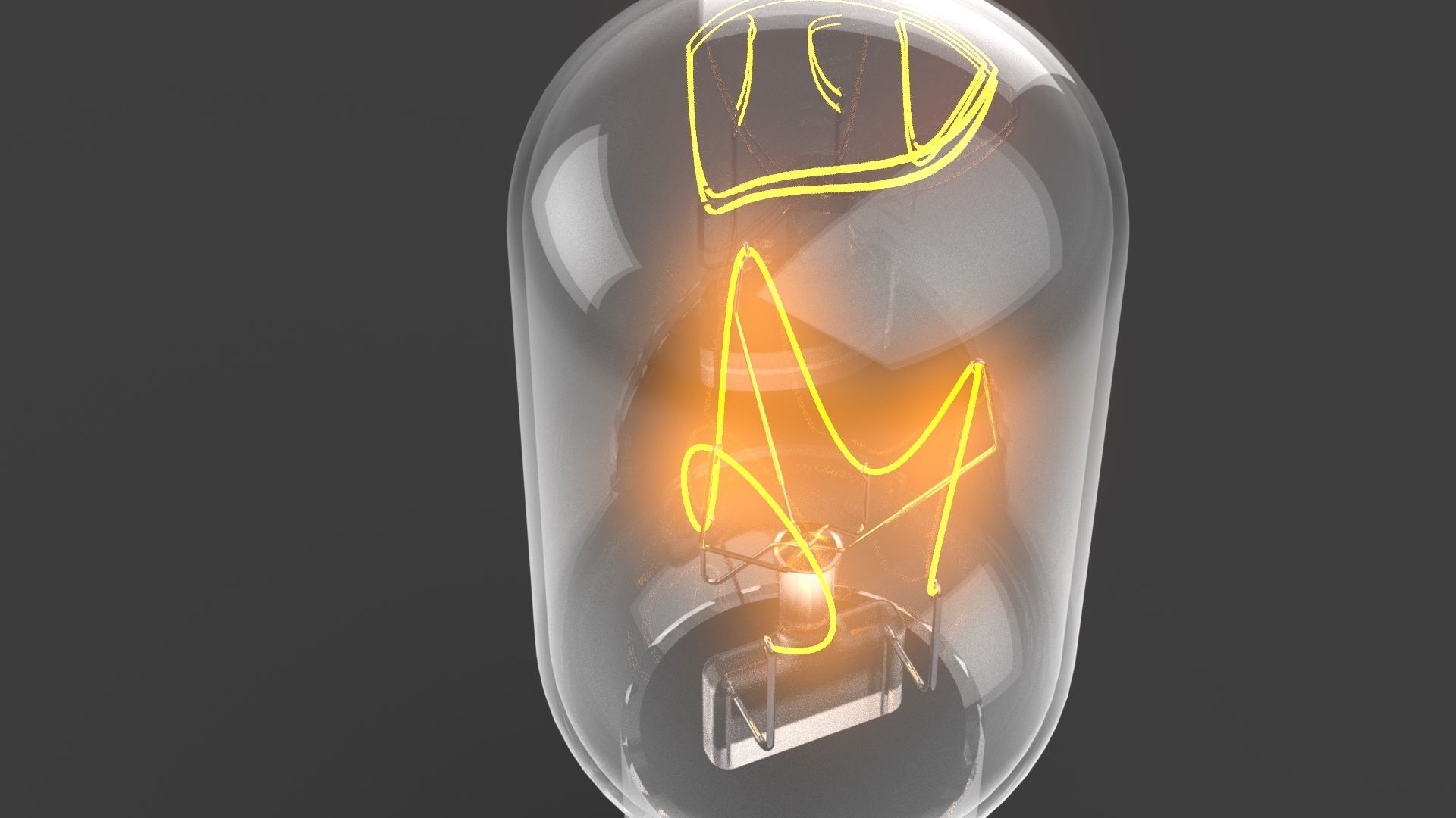 Small classic light bulb Free 3D model_4