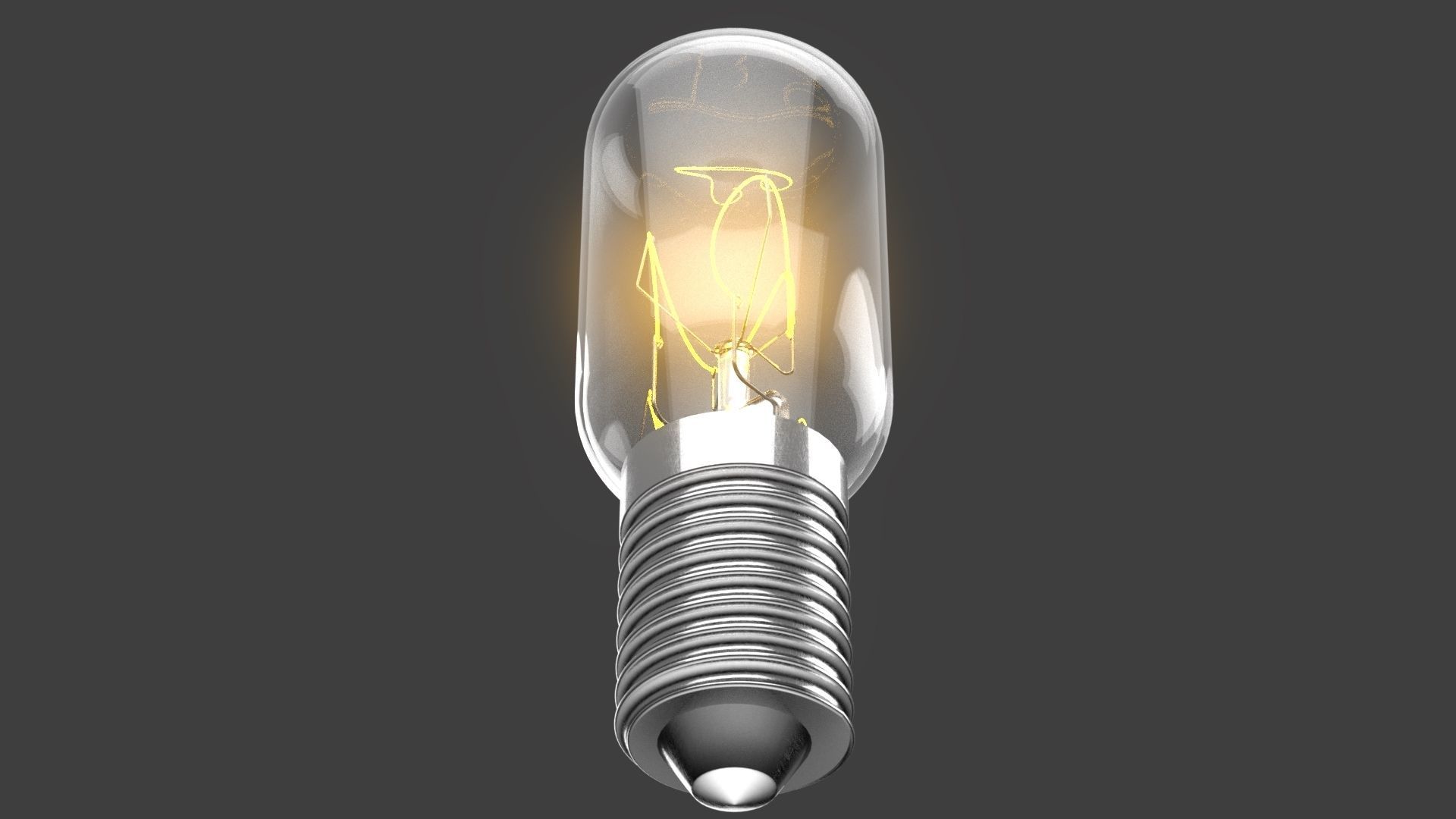 Small classic light bulb Free 3D model_9