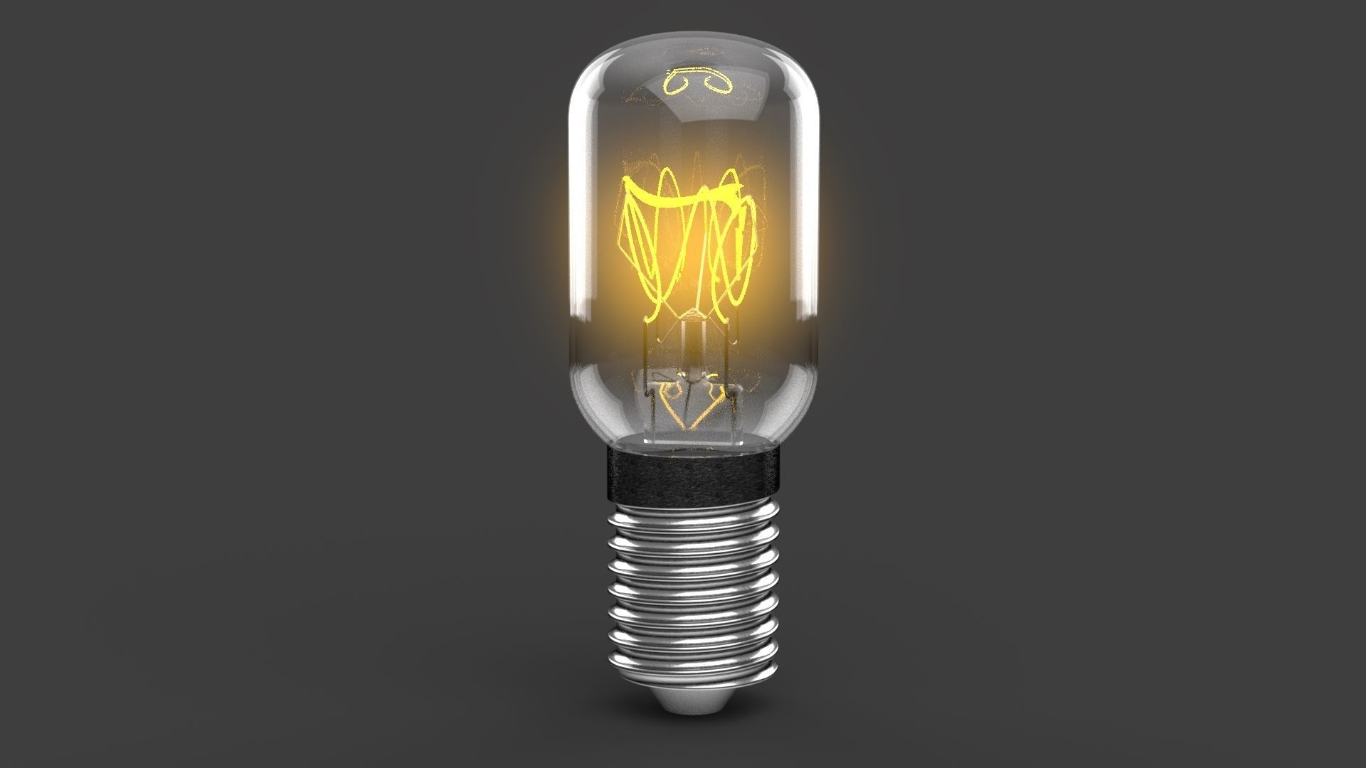 Small classic light bulb Free 3D model_11