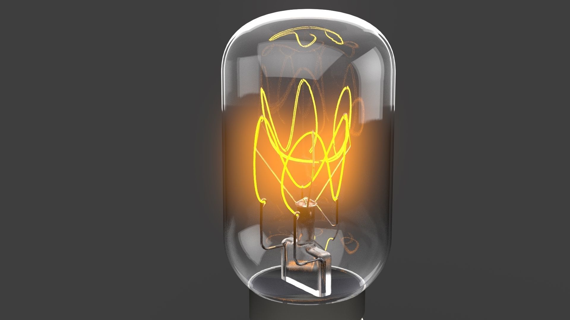 Small classic light bulb Free 3D model_1