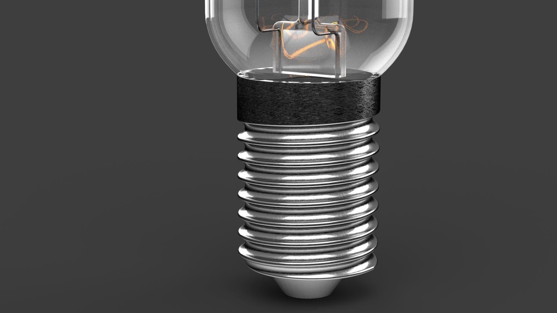 Small classic light bulb Free 3D model_5