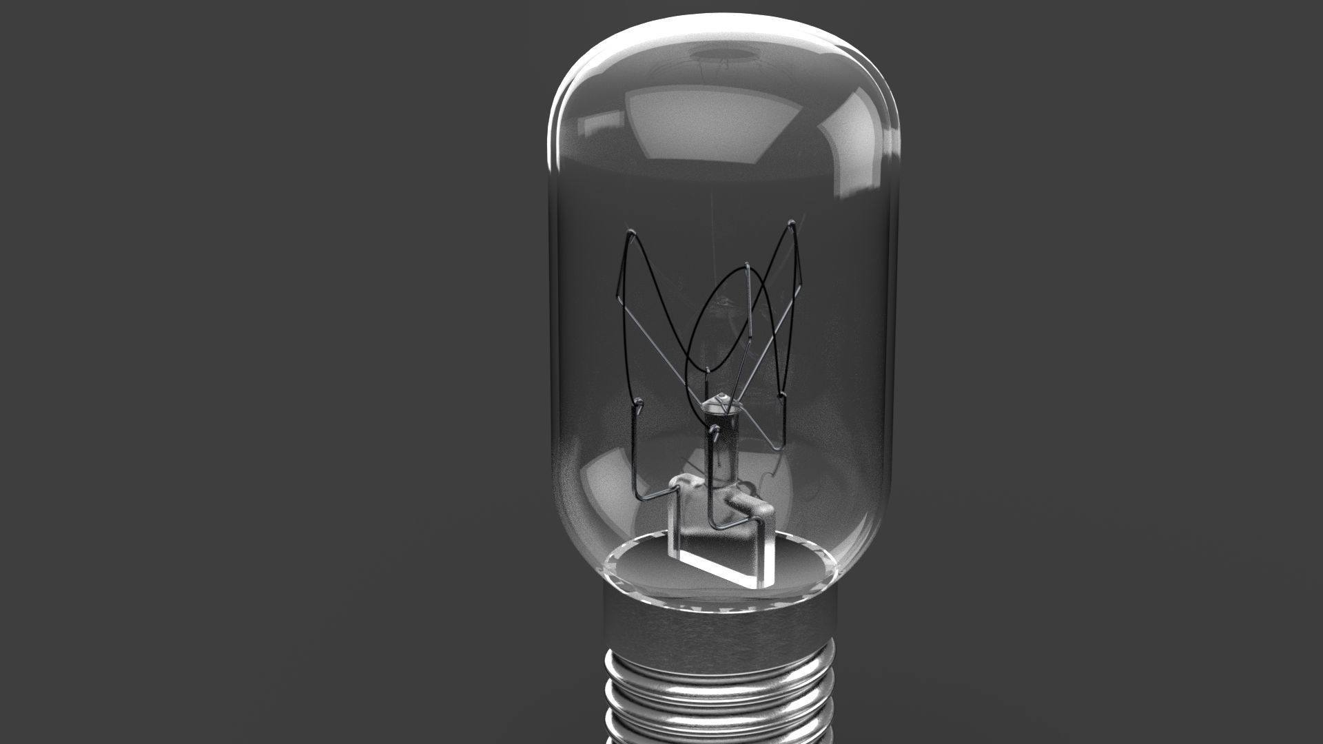 Small classic light bulb Free 3D model_6