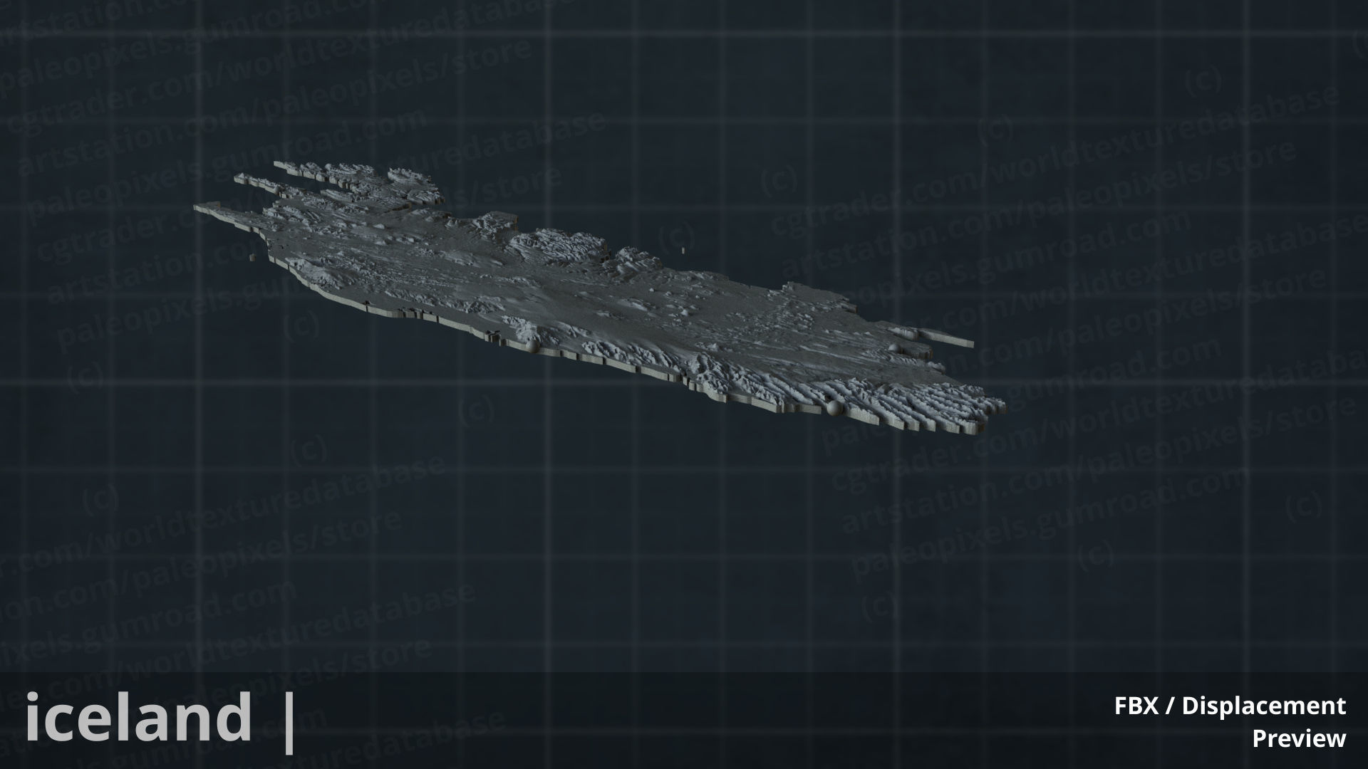 Iceland FBX 3D printable mesh 3D model 3D printable | CGTrader