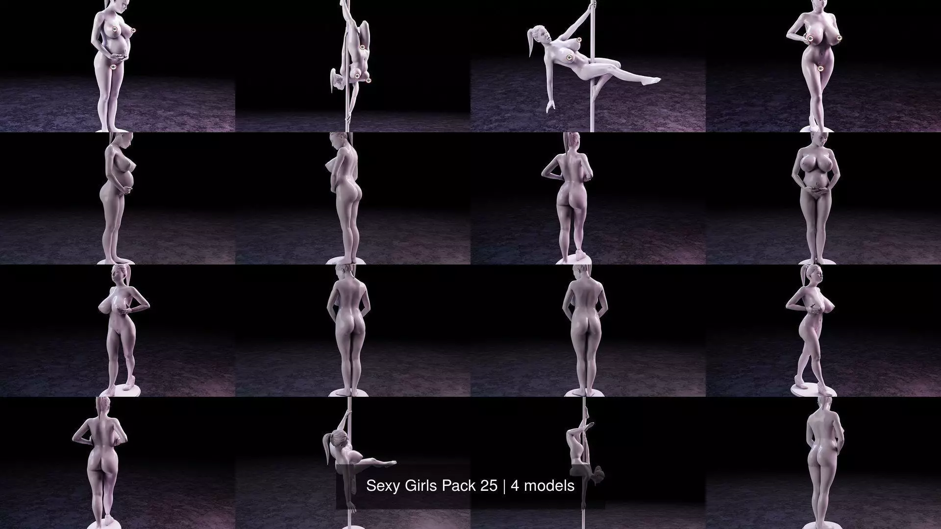 Sexy Girls Pack 25 3D Model Collection_0