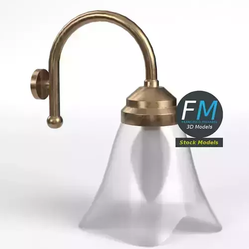 Flower shaped wall lamp